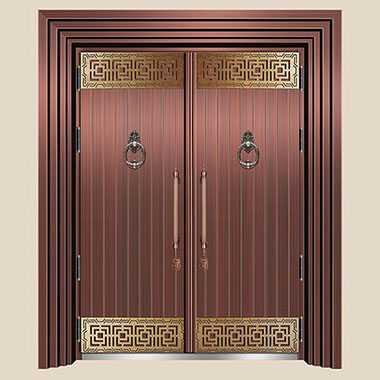 中式铜拼工艺门
